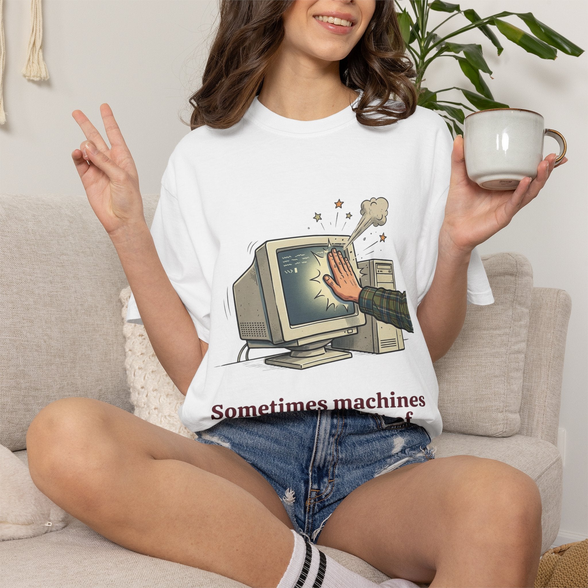 Sometimes Machines Need a Little Bit of Smacking — CRT Tee