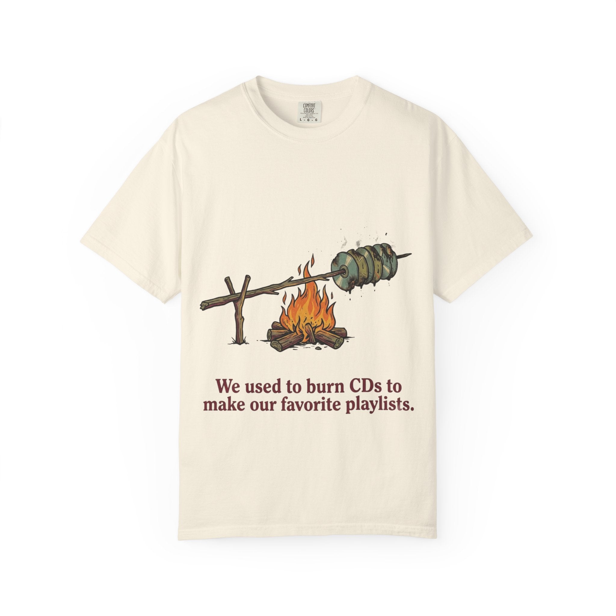 We Used to Burn CDs — Campfire Tee