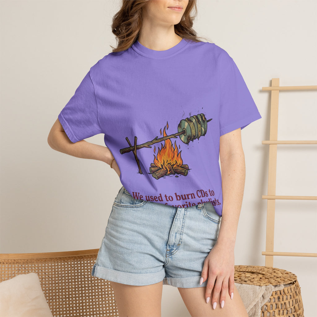 We Used to Burn CDs — Campfire Tee