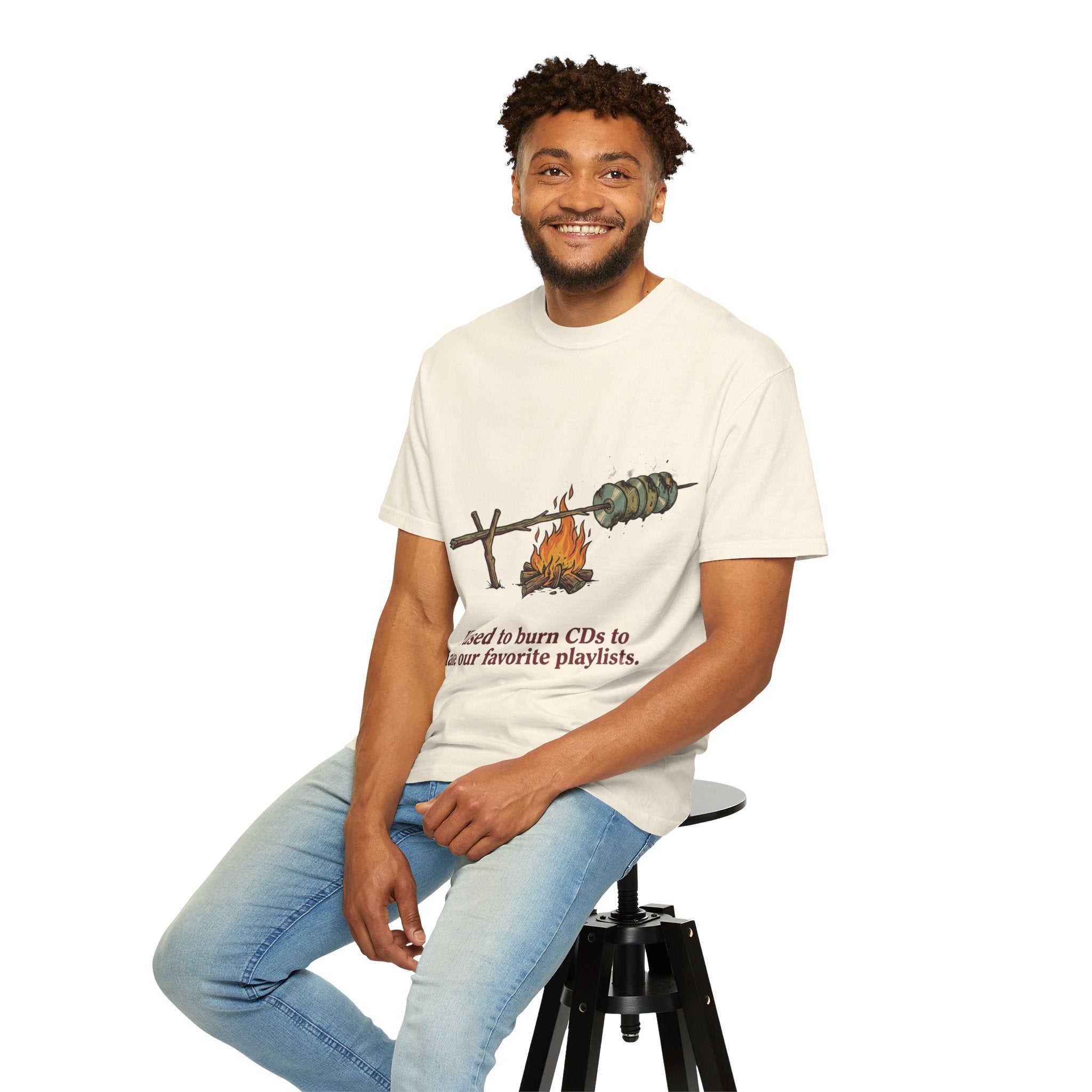 We Used to Burn CDs — Campfire Tee