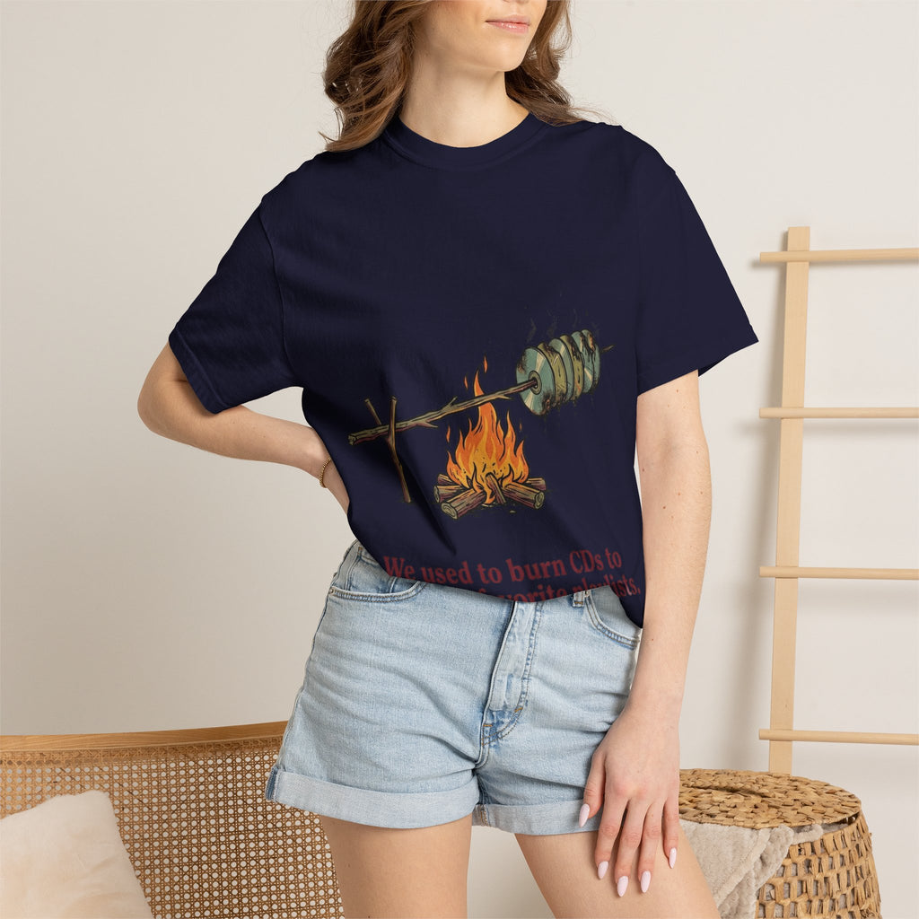 We Used to Burn CDs — Campfire Tee