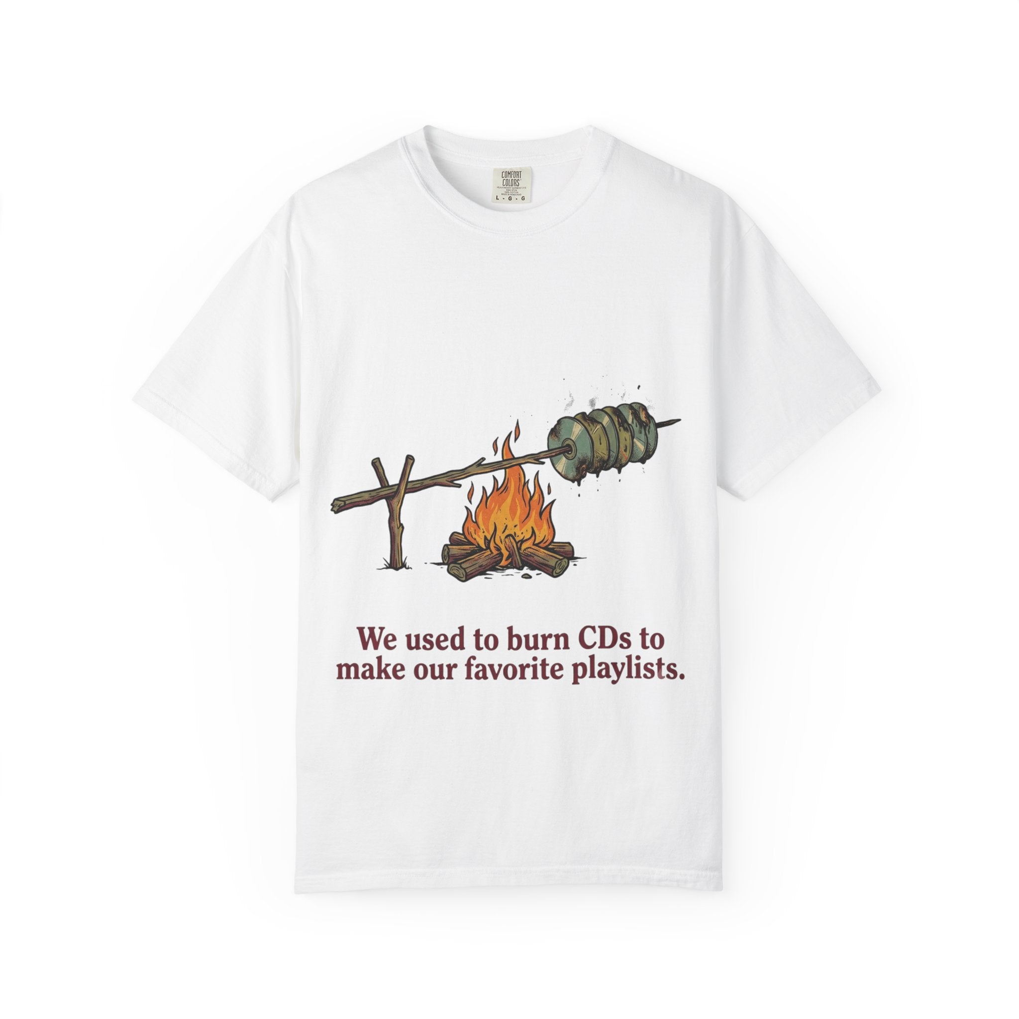 We Used to Burn CDs — Campfire Tee
