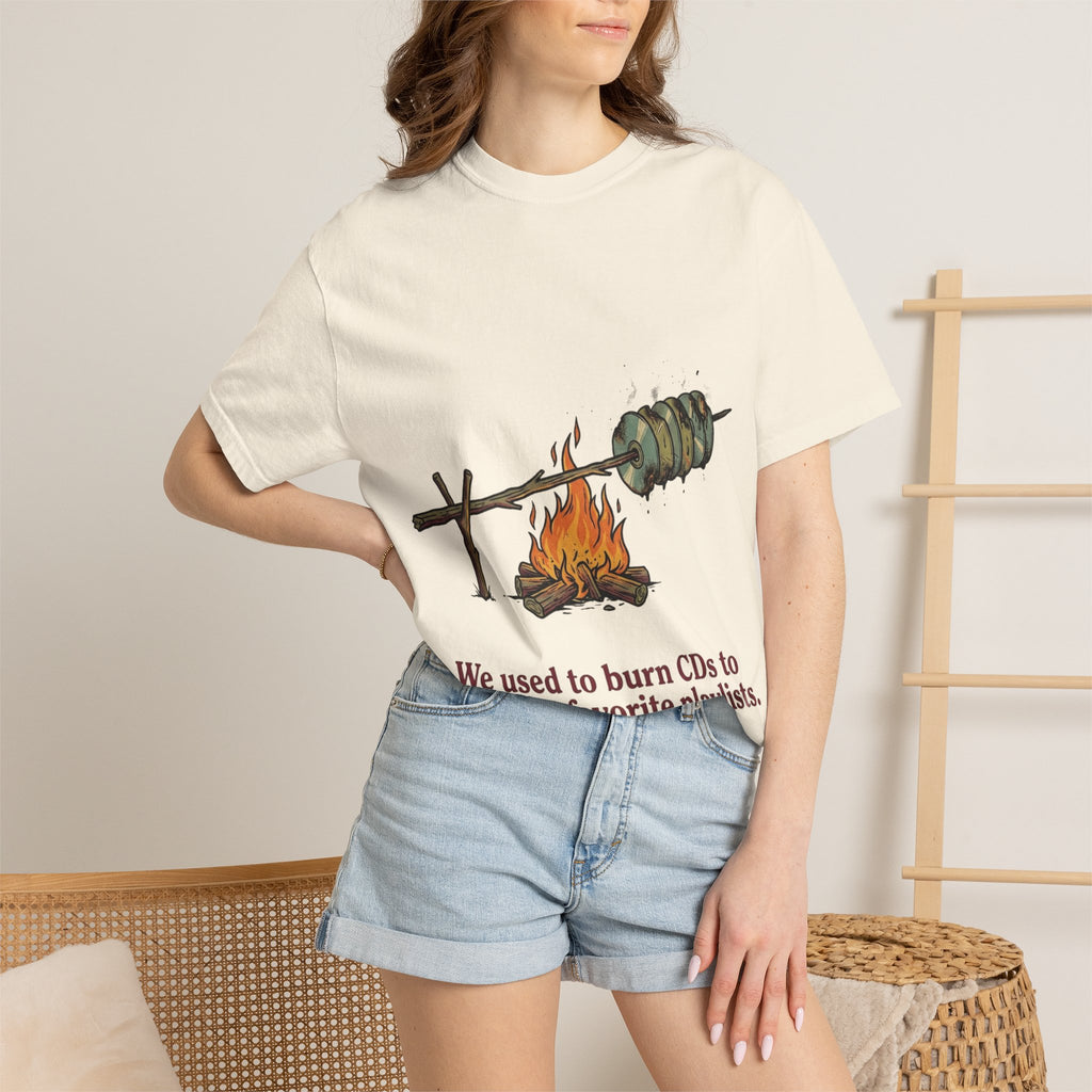 We Used to Burn CDs — Campfire Tee
