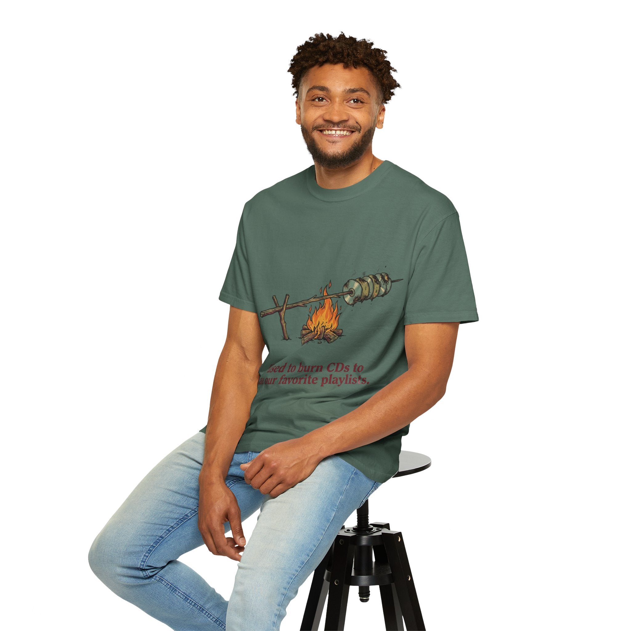 We Used to Burn CDs — Campfire Tee