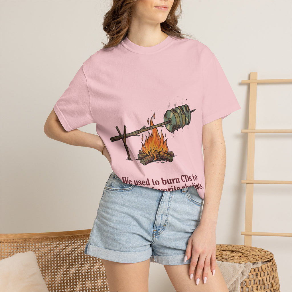 We Used to Burn CDs — Campfire Tee