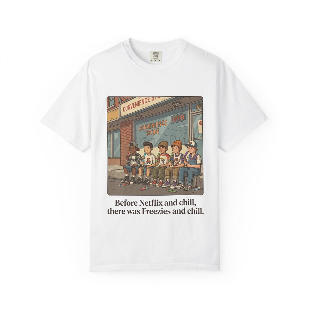 Freezies and Chill Corner Store Tee in White
