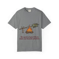 We Used to Burn CDs Campfire Tee in Grey