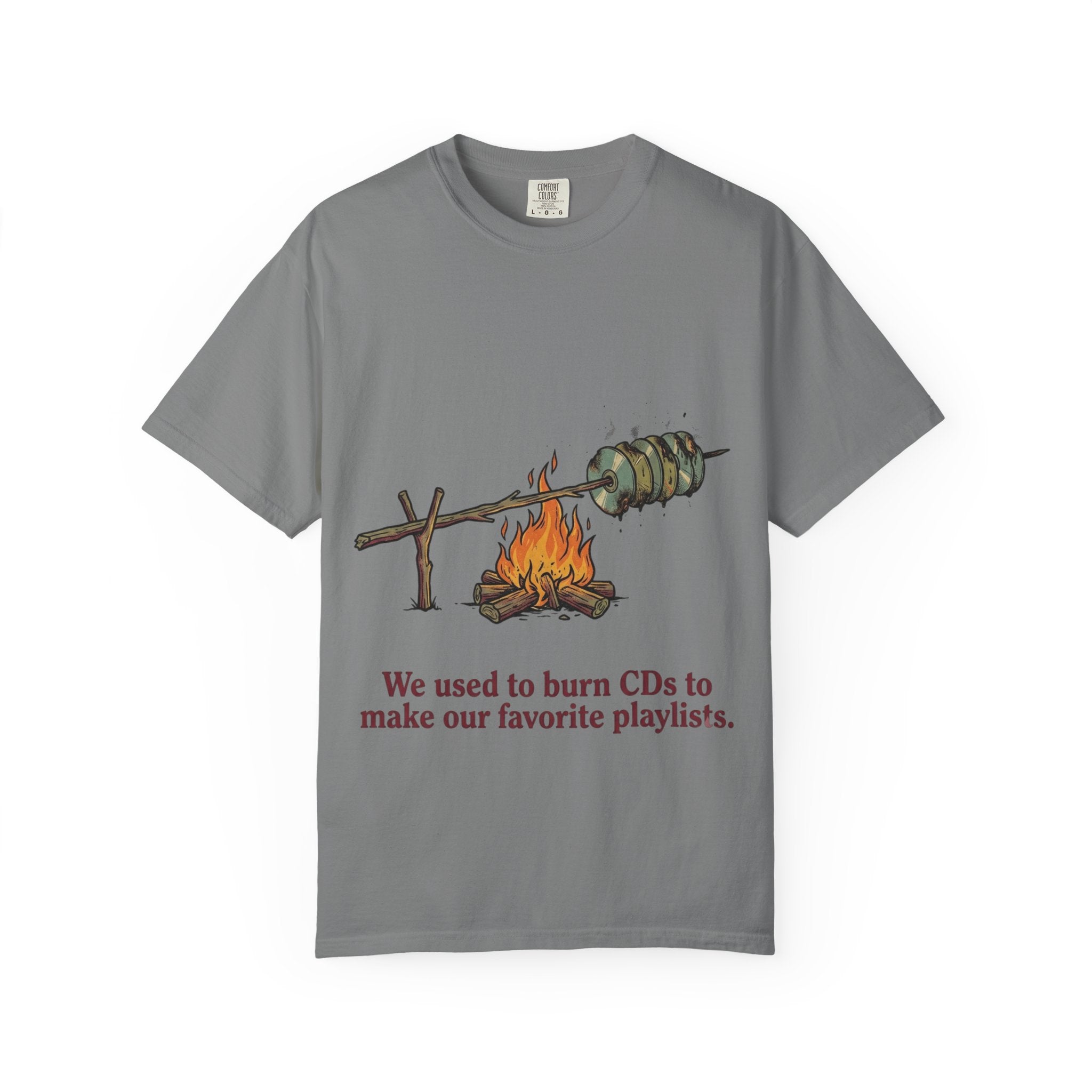 We Used to Burn CDs — Campfire Tee