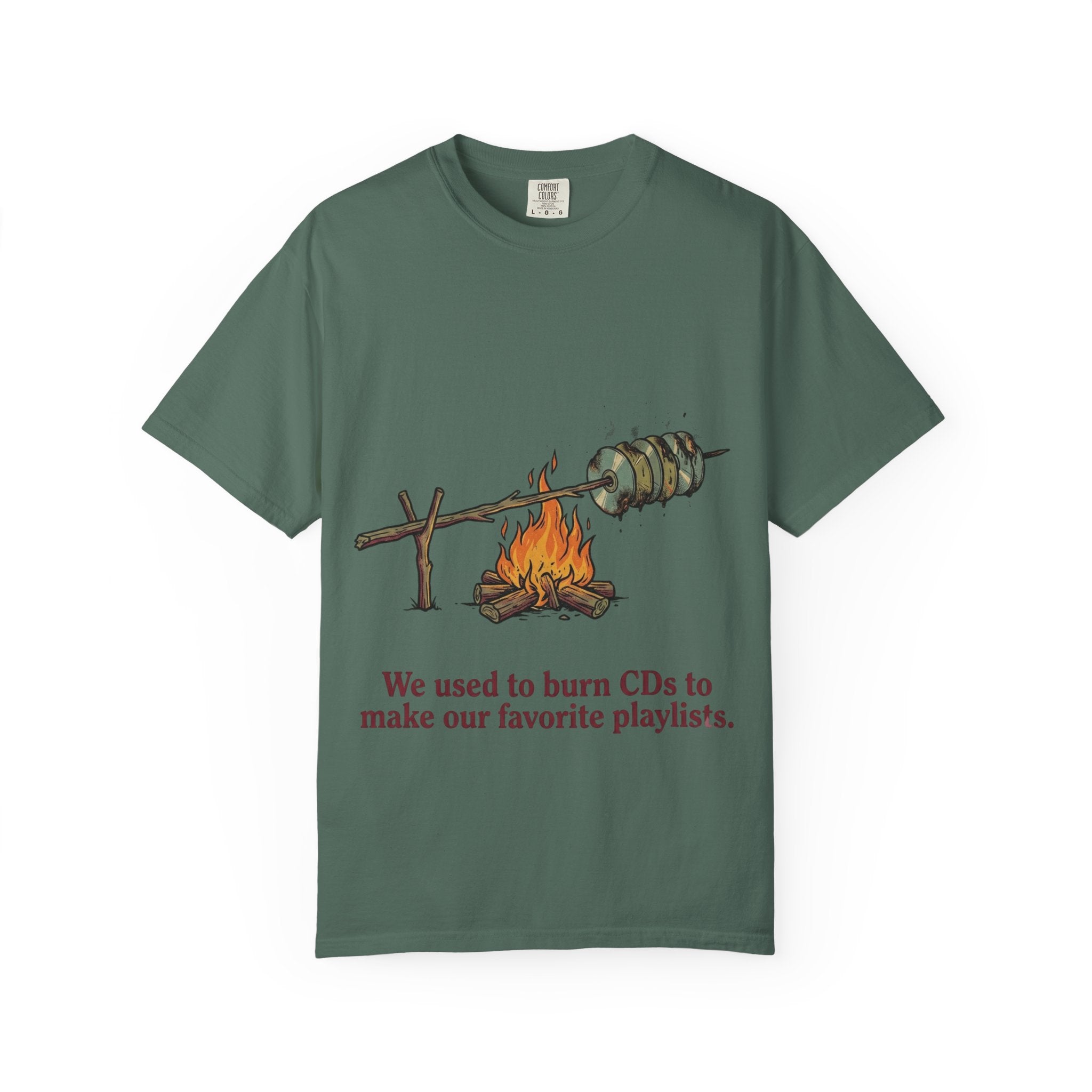 We Used to Burn CDs — Campfire Tee