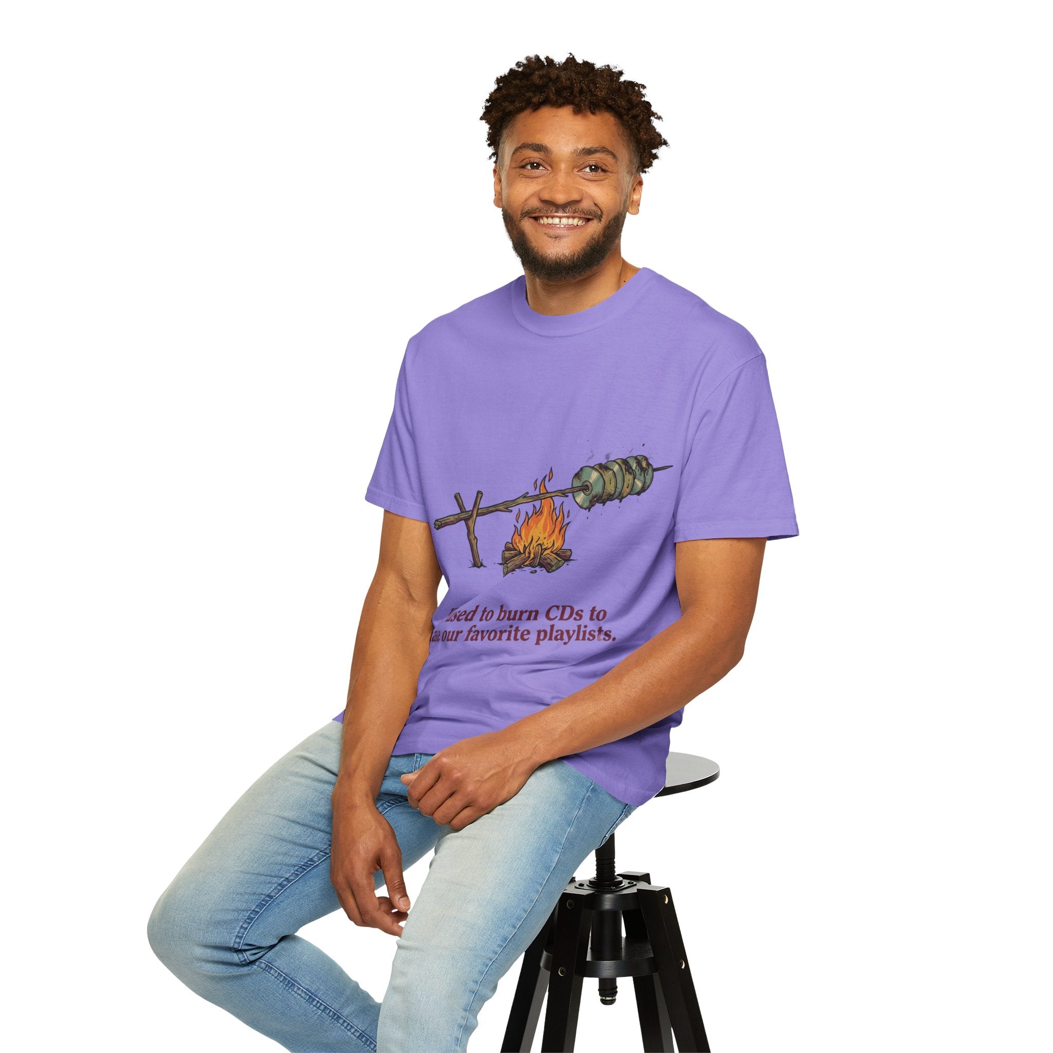 We Used to Burn CDs — Campfire Tee